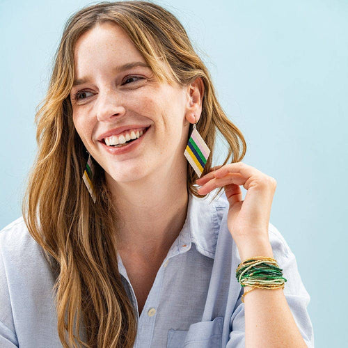 Chelsea Beaded Bracelets-Green