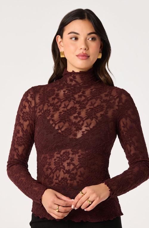 Kyra Sheer Lace Top
