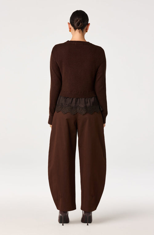 Juliette Lace Trim Sweater