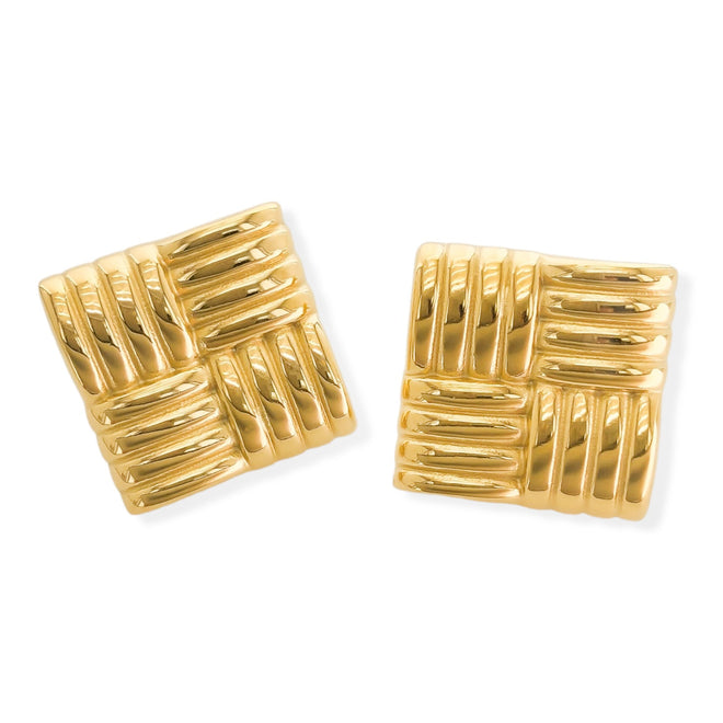 Square Stud Earrings