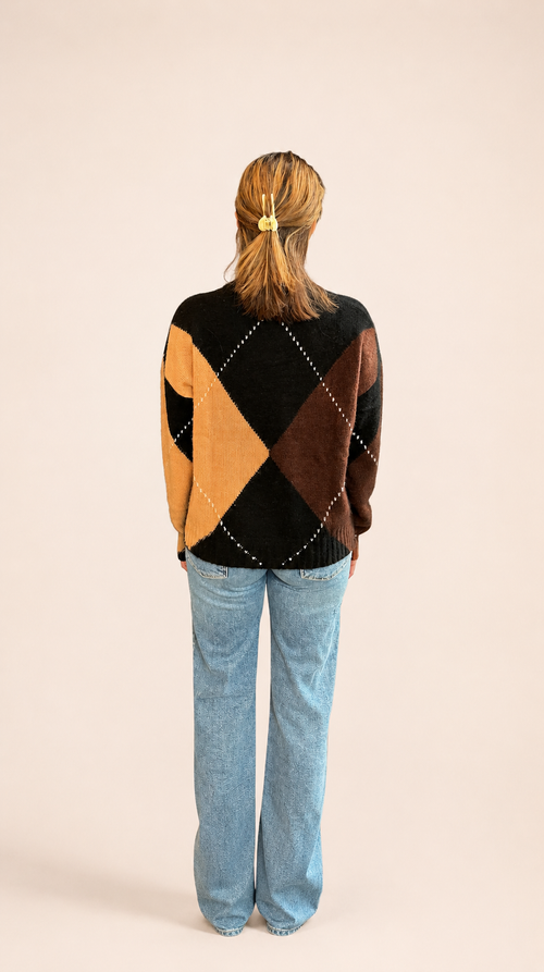 Oversized Argyle