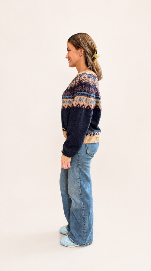 Chunky Fair Isle Crew