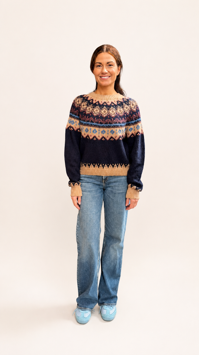 Chunky Fair Isle Crew