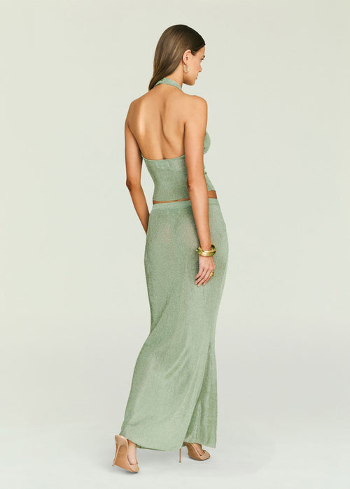 Minnie Metallic Knit Halter