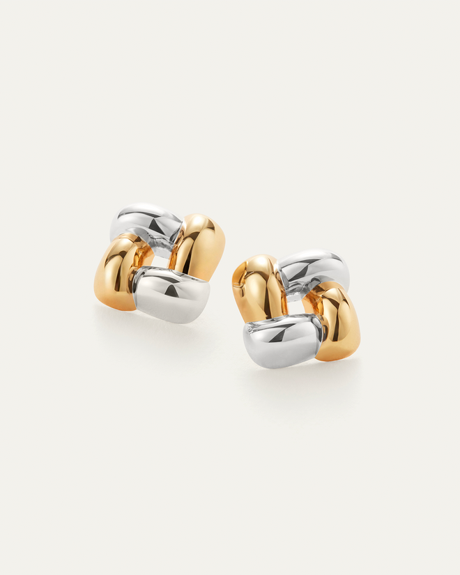 Woven Square Earrings