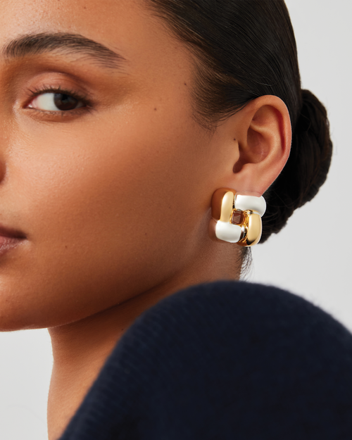 Woven Square Earrings