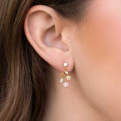 Flower Stem Earring