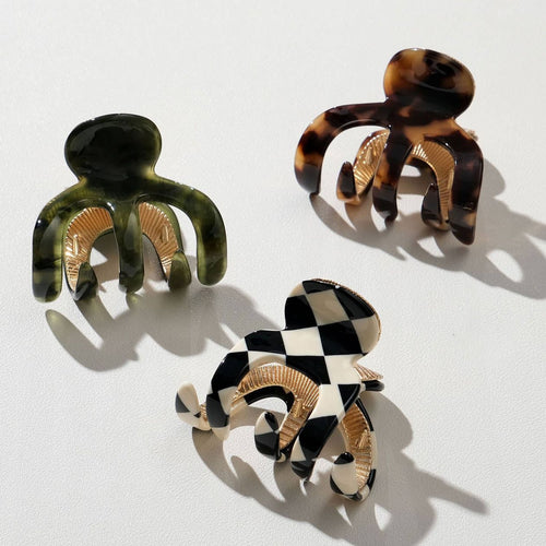 Jade Vintage Metal Claw Clip