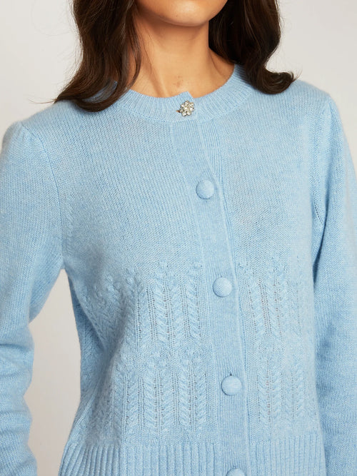 Puff Popcorn Stitch Sweater