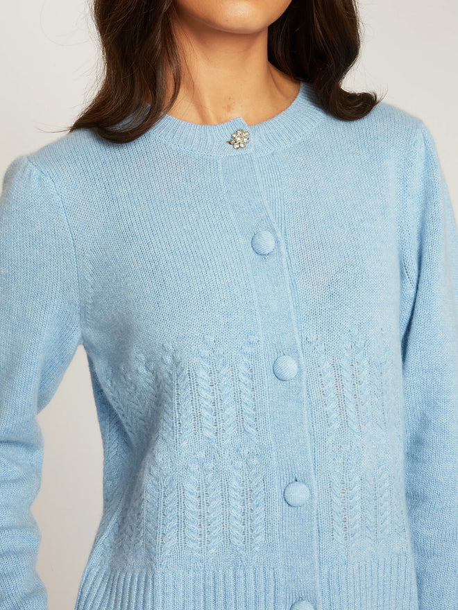 Puff Popcorn Stitch Sweater