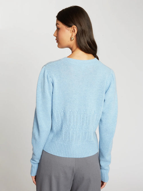 Puff Popcorn Stitch Sweater