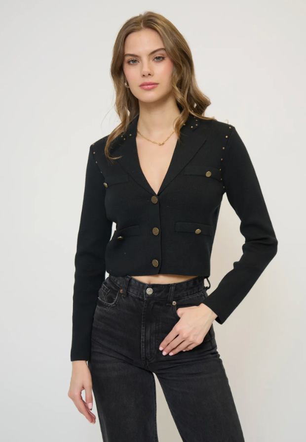 Crystal Knit Blazer