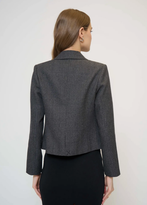 Crystal Pins & Chains Cropped Blazer