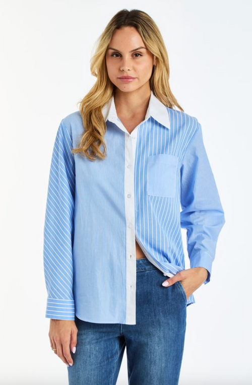 Gia Stripe Button Down