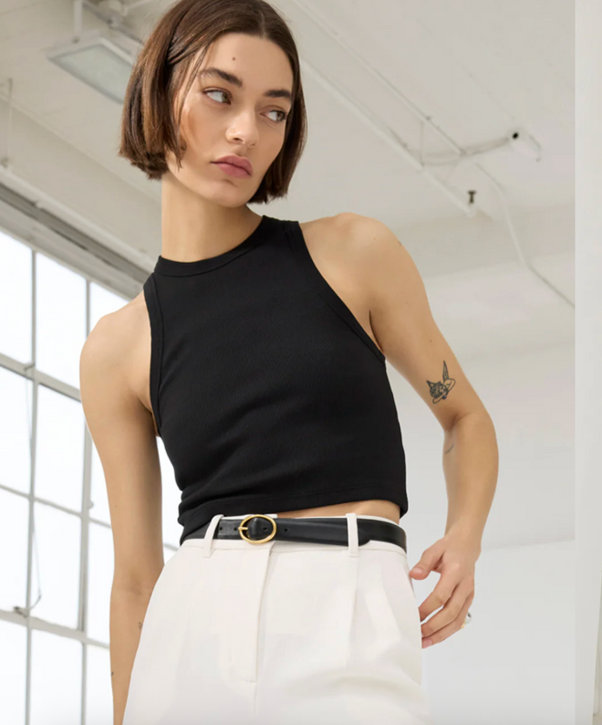 Cropped Not So Basic Tank