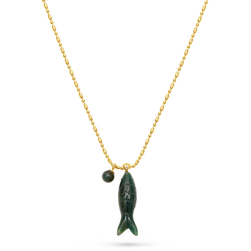 Happy Fish Pendant Necklace