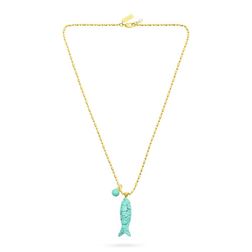 Happy Fish Pendant Necklace