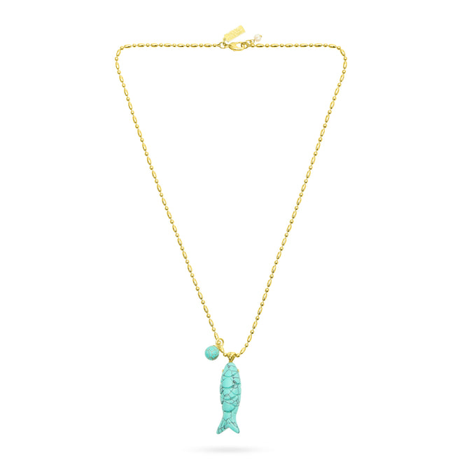 Happy Fish Pendant Necklace