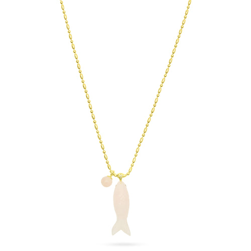 Happy Fish Pendant Necklace