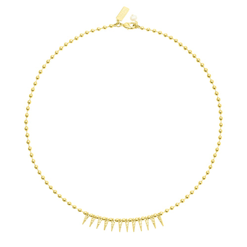 Spike Drop Necklace CZ
