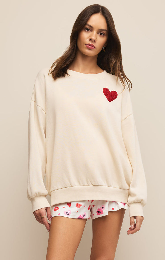 Oversized Heart Sweatshirt