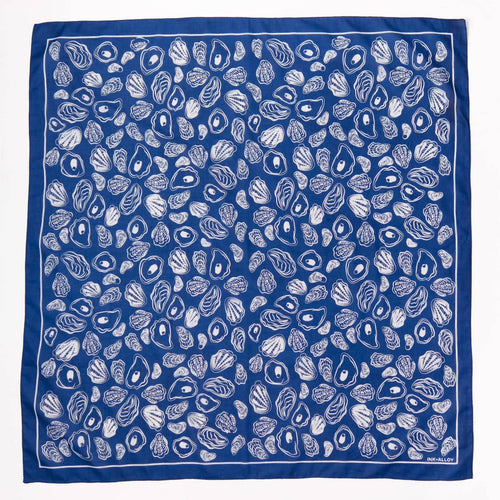 Olivia Square Scarf Oyster Print