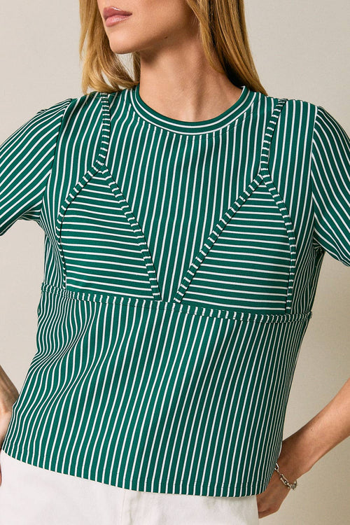 BIKINI STRIPE T-SHIRT
