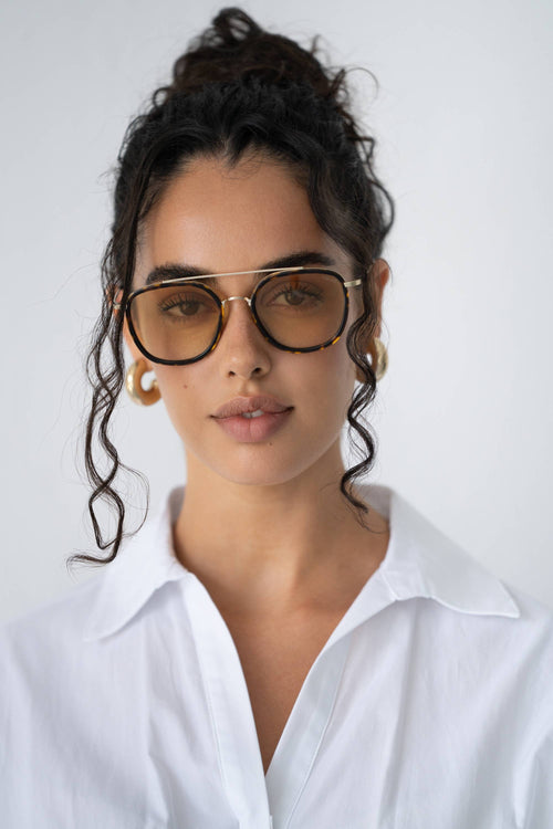 Weston Acetate Round Unisex Sunglasses