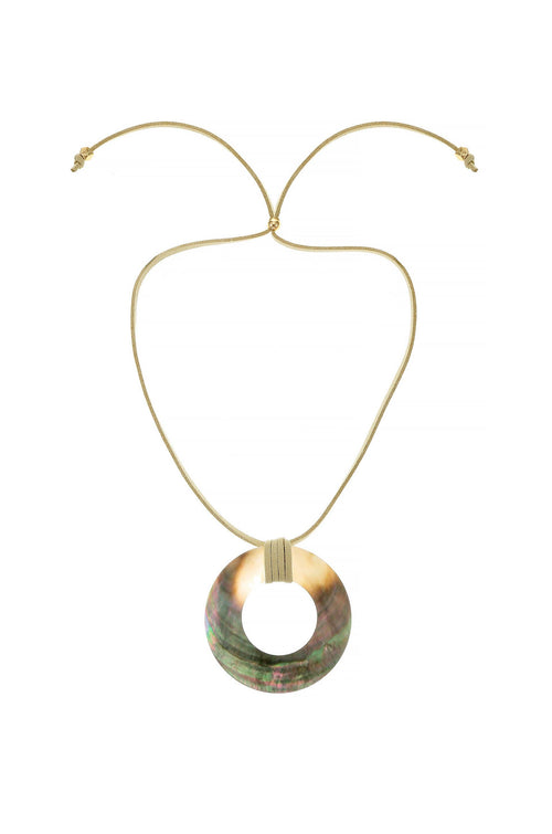 Iridescent Shell Necklace