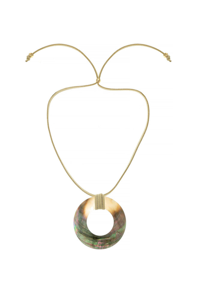 Iridescent Shell Necklace