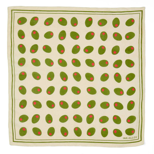 Carson Olive Print Scarf