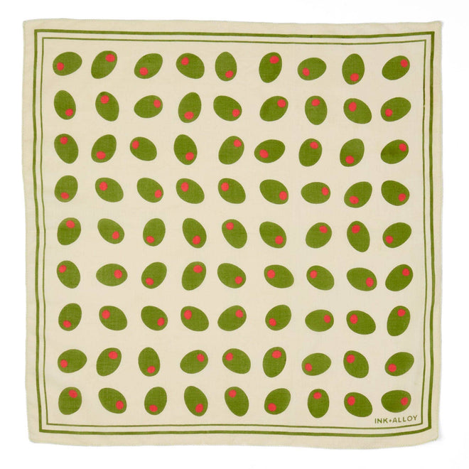 Carson Olive Print Scarf