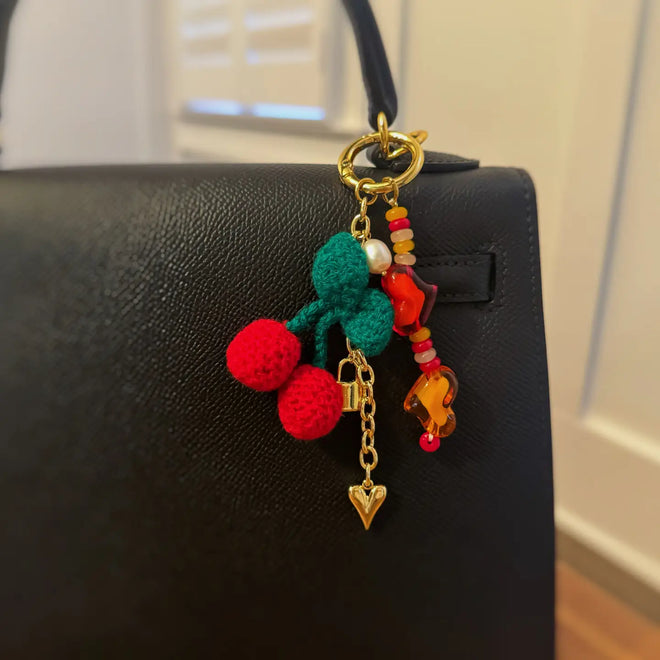 Cherry Jingle Bag Charm