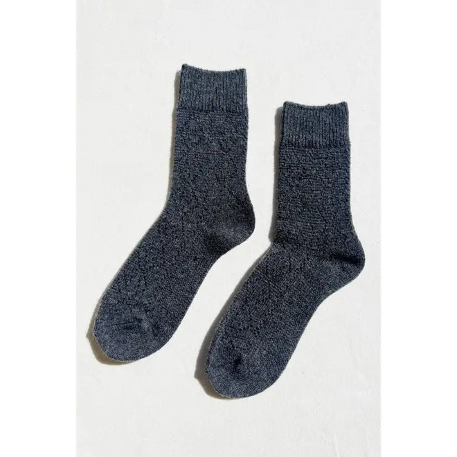 Cashmere Pointelle Socks