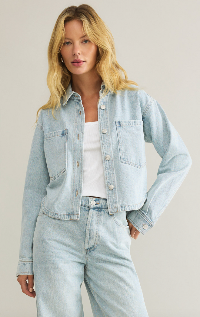 All Day Cropped Denim Jacket