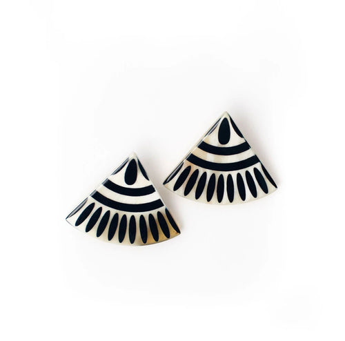 Fan Tile Earrings