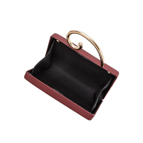 Raya Burgundy Vegan Leather Bag