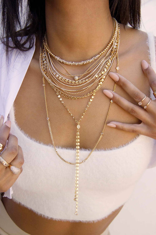 Royal Layered Lariat Necklace