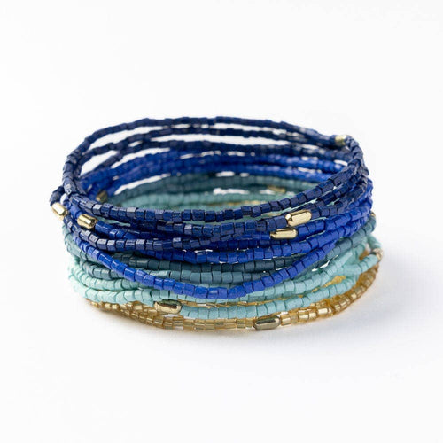 Chelsea Beaded Bracelets-Blue