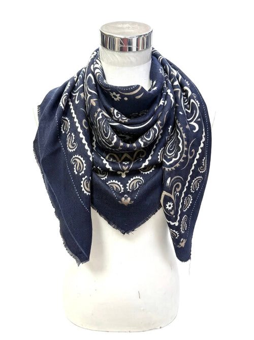 Large Woolen Bandana Scarf