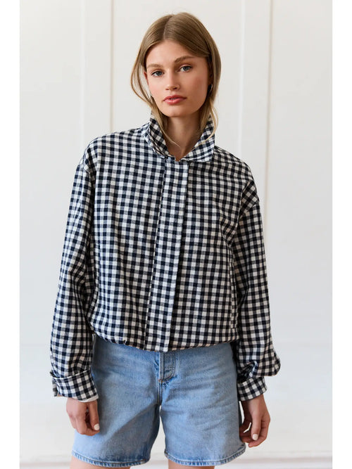Gingham Zip Jacket