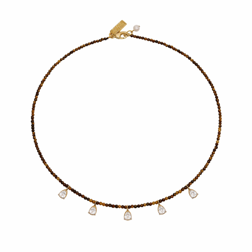 Beaded Necklace w/ Drops