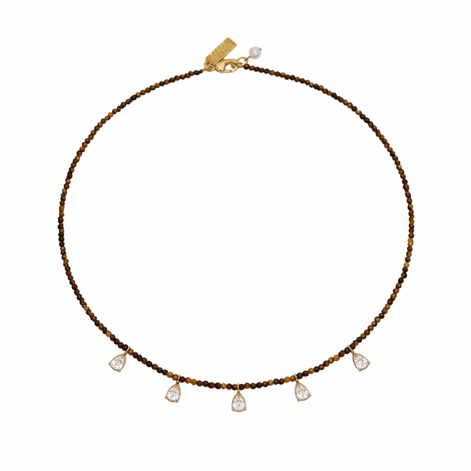 Beaded Necklace w/ Drops