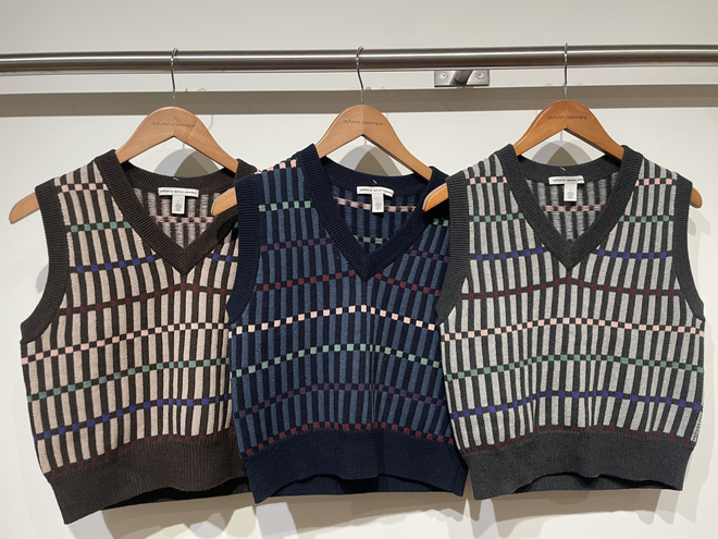 Jacquard V Neck Vest