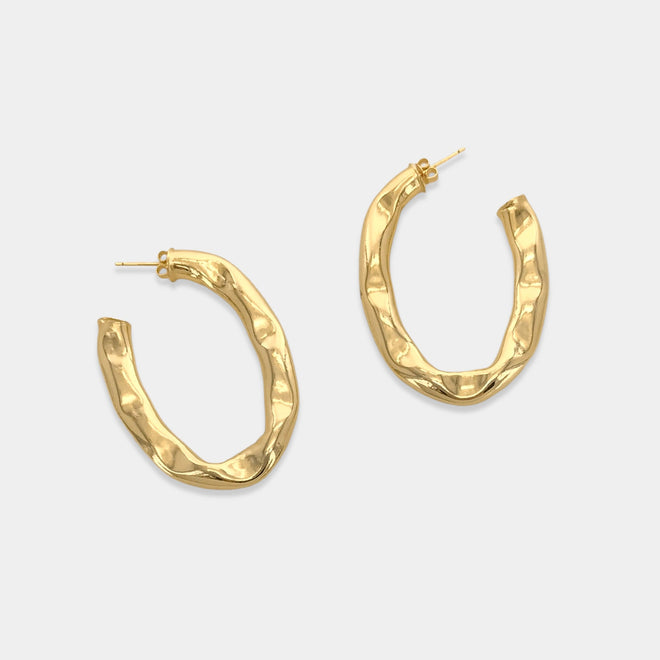 Oval Hoop Earrings