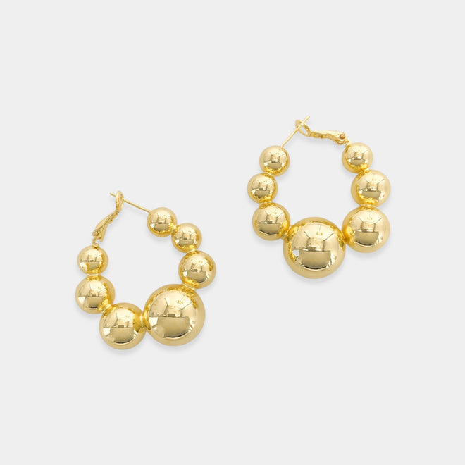 Beaded Hoop Earrings